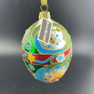 2009 Joan Rivers Classic Collection Set 4 Russian Egg Ornaments Faberge Inspired